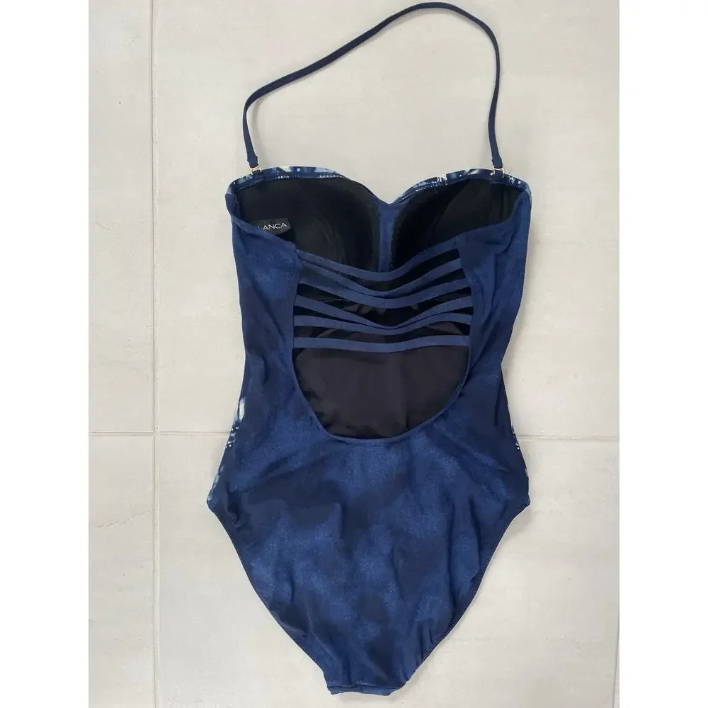 La Blanca Swimsuit One Piece Swim Tie Dye Ikat Print  Swimwear Summer
